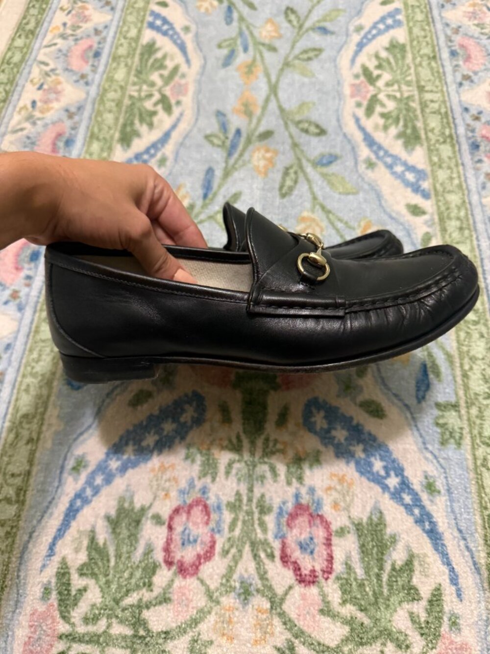 Gucci Horsebit Accent Leather Loafers - Picture 5 of 10